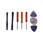 Screwdriver kit for repair and disassemble, telephones, electronics and others, 8 in 1, red color